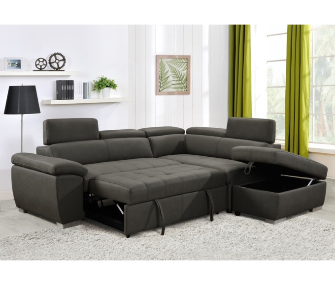 Amando Sofa Sleeper Sectional - Fabric